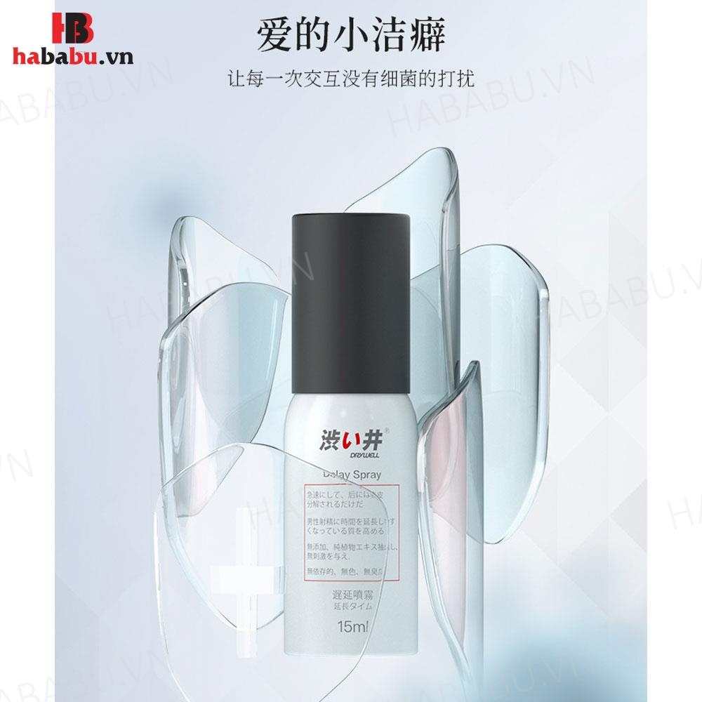 Xịt chống xuất tinh sớm Drywell Delay Spray 15ml chính hãng