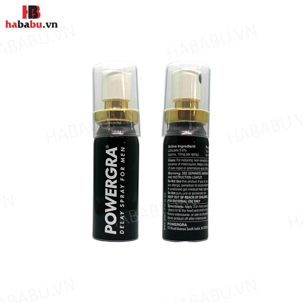 Xịt chống xuất tinh sớm Powergra 13ml chính hãng
