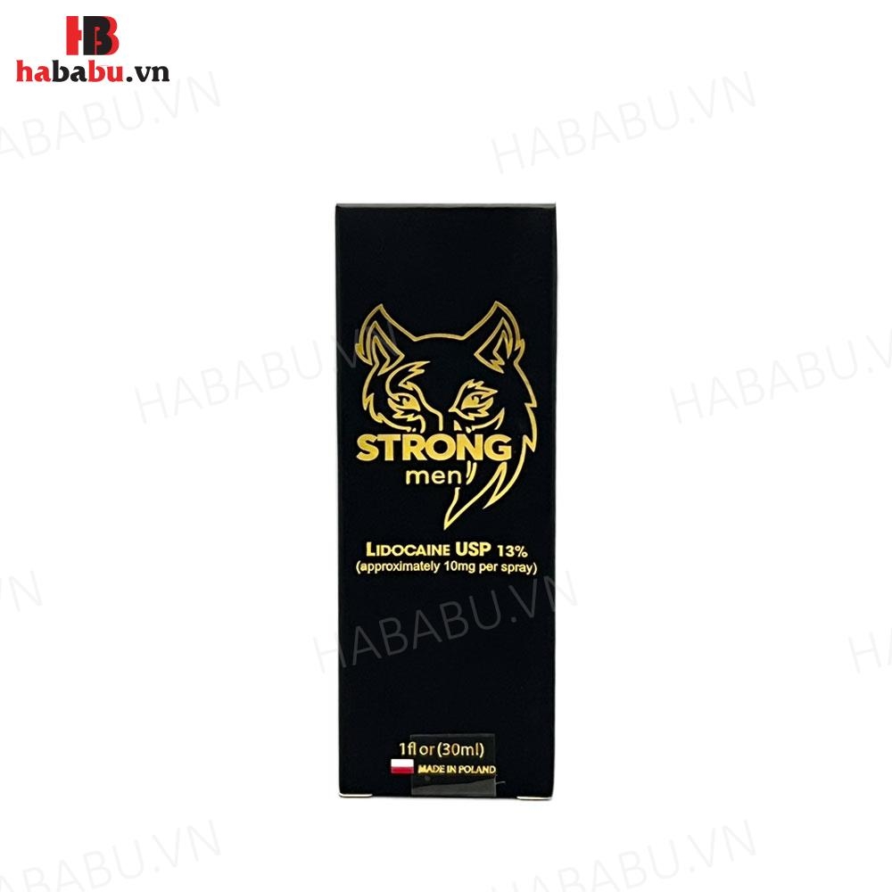 Xịt chống xuất tinh sớm Strong Men 30ml chính hãng