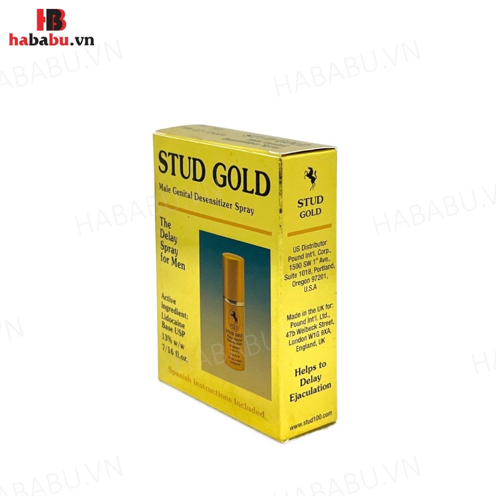 Xịt chống xuất tinh sớm Stud Gold 10ml chính hãng