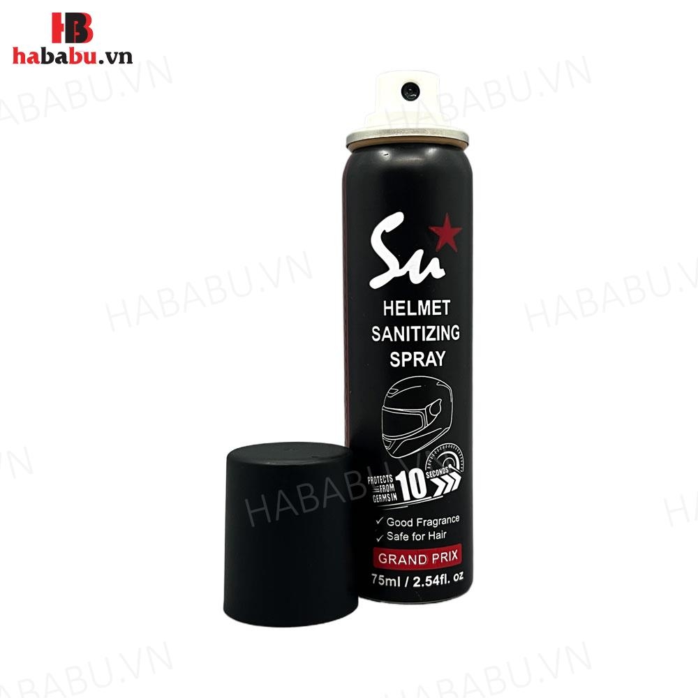 Xịt khử mùi nón bảo hiểm Su Star Grand Prix 75ml chính hãng