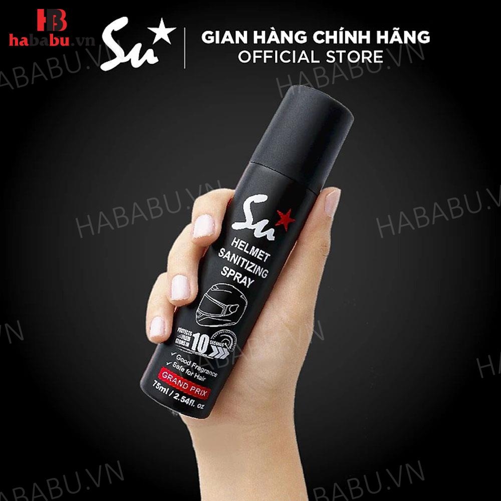 Xịt khử mùi nón bảo hiểm Su Star Grand Prix 75ml chính hãng