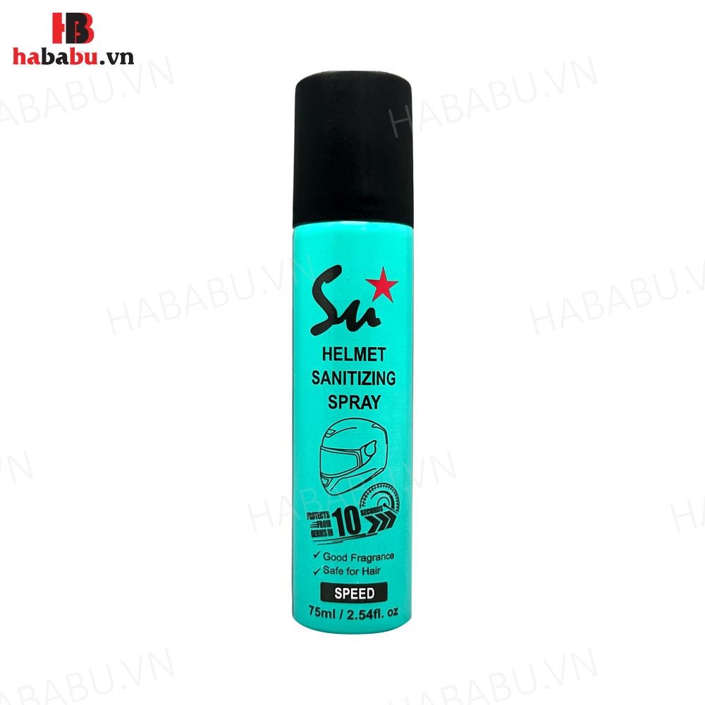 Xịt khử mùi nón bảo hiểm Su Star Speed 75ml chính hãng