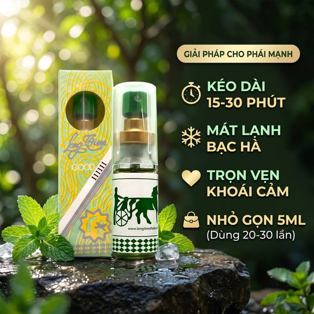 Xịt chống xuất tinh sớm Long Time Xanh 5ml