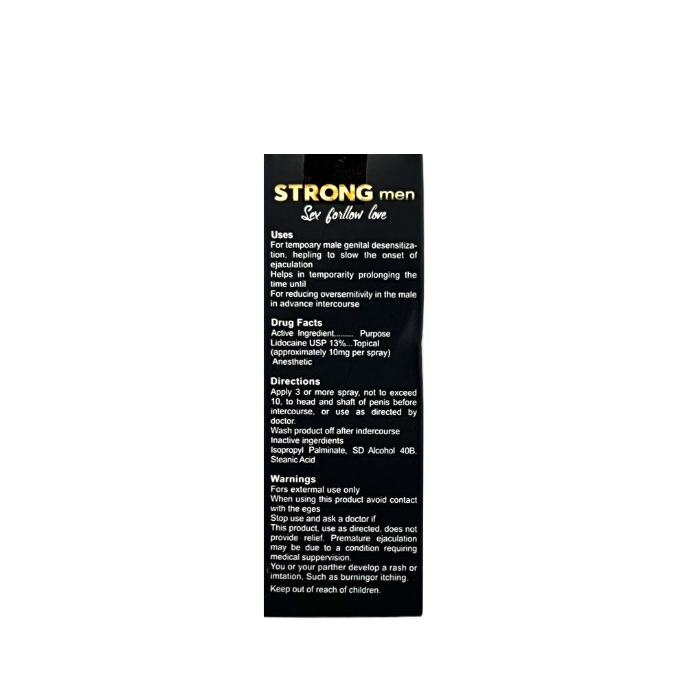 Xịt chống xuất tinh sớm Strong Men 30ml