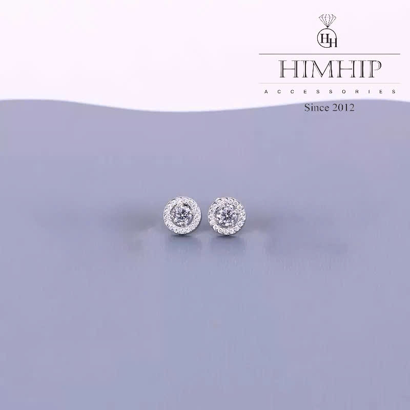 Khuyên Tai Nụ HimHip TiTan Nụ Phale Phối Vòng Hạt Phale 1cm