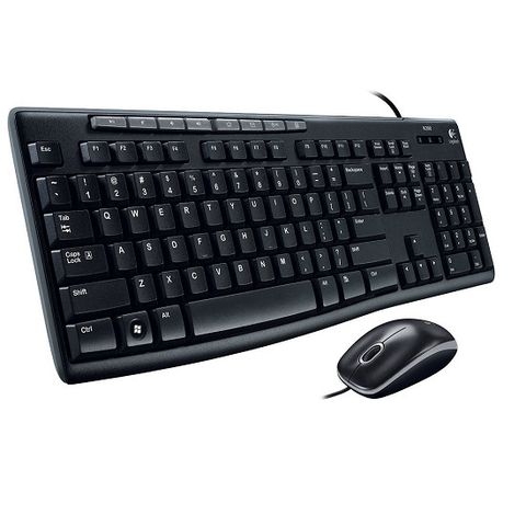 Bộ Bàn Phím Và Chuột Có Dây Logitech MK200