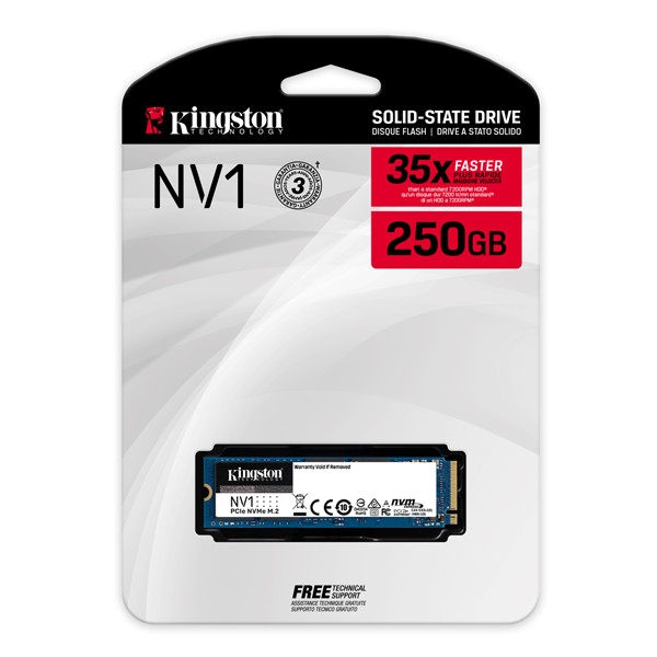 Ổ cứng SSD Kingston 250GB SSD NV1 M2 2280 NVMe (SNVS/250G)