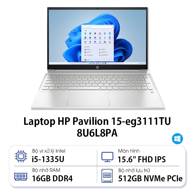 Laptop HP Pavilion 15-eg3111TU 8U6L8PA