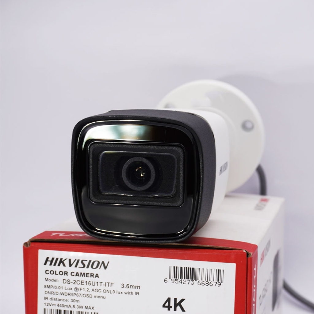 Camera HDTVI 8MP Hikvision DS-2CE16U1T-ITF