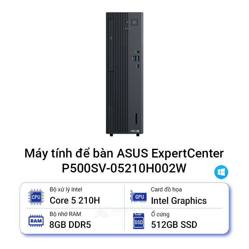 PC Asus P500SV-05210H002W (Core 5 210H/ 8GB/ 512GB SSD/ Wifi + BT/ Key/ Mouse/ Win11/ 2Y)
