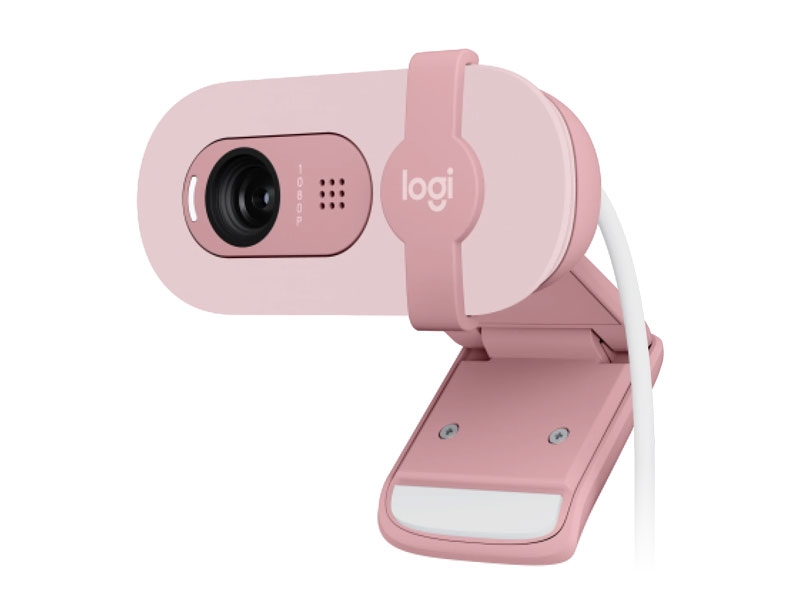 Webcam Logitech Brio 100 Full HD màu hồng (960-001624)