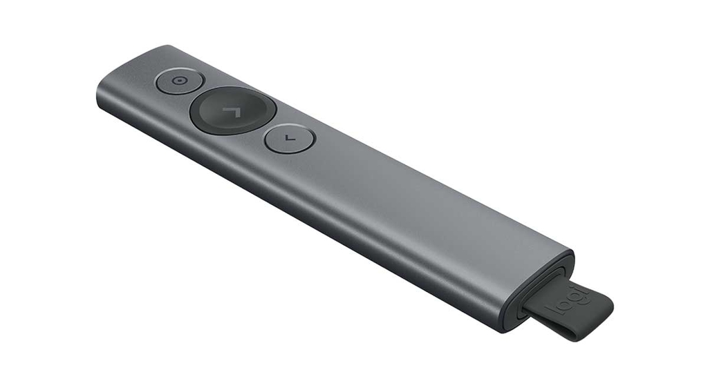 Bút (Chuột) trình chiếu Logitech SPOTLIGHT XÁM ĐEN (SLALE)