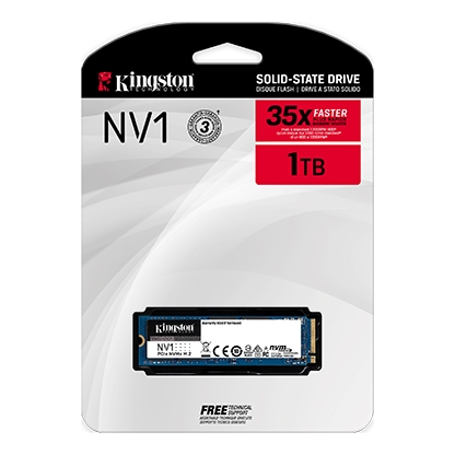 SSD Kingston NV1 1TB NVMe PCIe Gen 3.0 x 4 (SNVS/1000G)