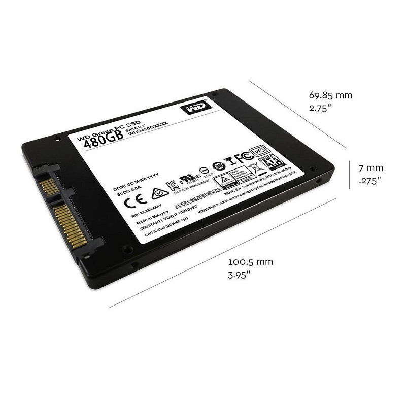 Ổ Cứng SSD WD Green 480GB SATA3 2.5