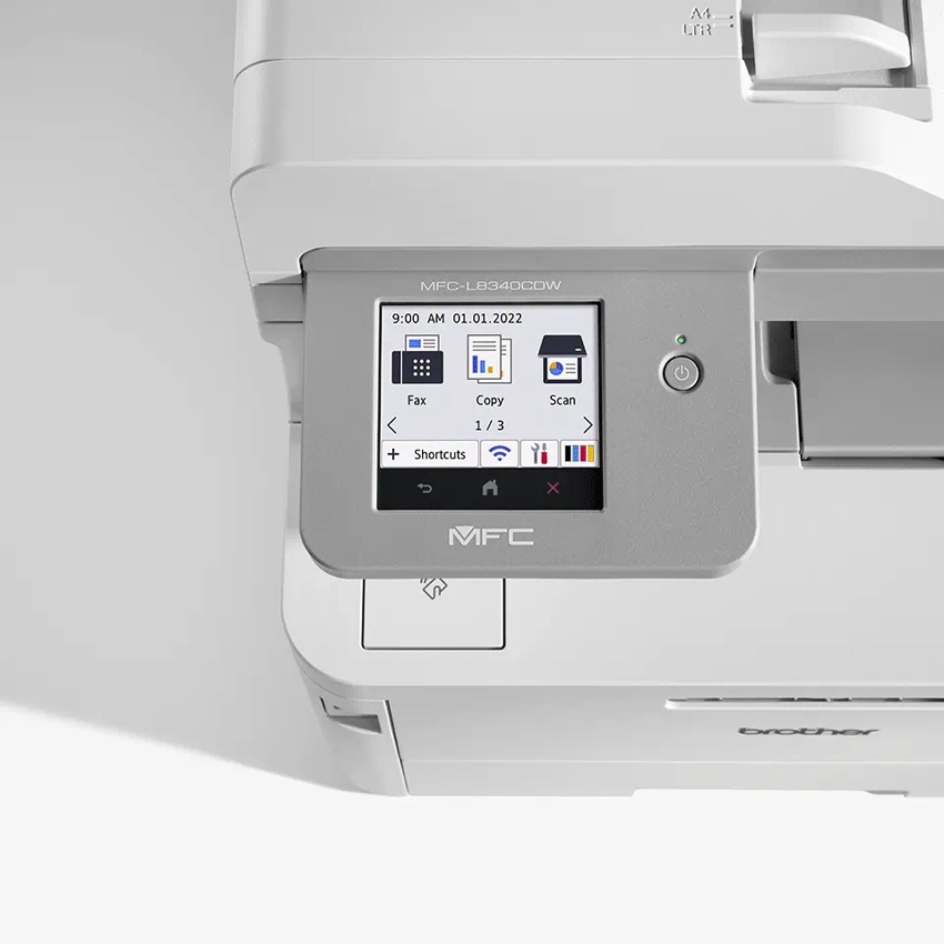 Máy in laser màu Brother MFC-L8340CDW (A4/A5/ In/ Copy/ Scan/ Fax/ Đảo mặt/ ADF/ USB/ LAN/ WIFI)