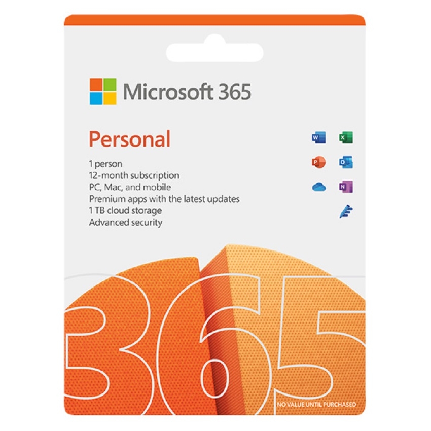 Phần mềm Office Microsoft 365 Personal QQ2-01896 (1 người/ 5 thiết bị/ 12 tháng)
