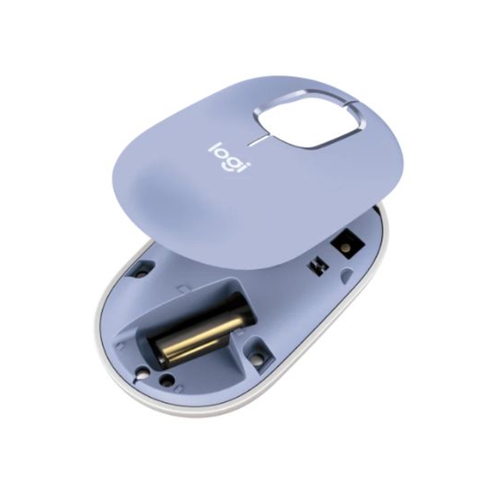 Chuột không dây Logitech POP Emoji (Bluetooth/Wireless/ Tím)