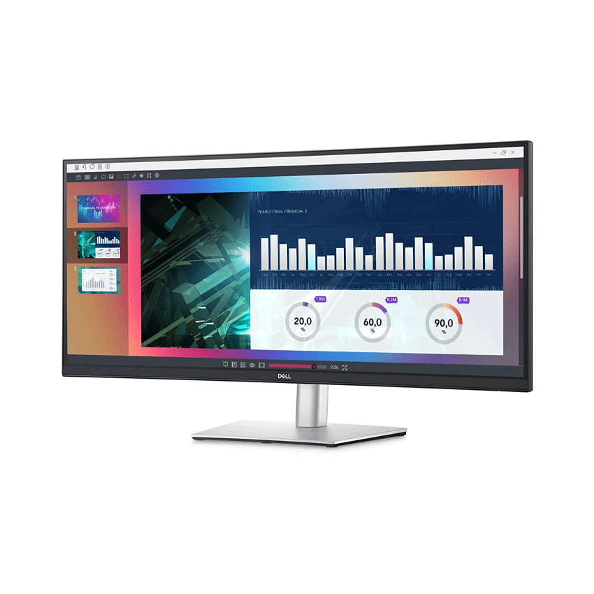 Màn hình Dell P3421W (34inch/WQHD/IPS/60hz/8ms/300nits/HDMI+DP+USB+USBC/Cong)