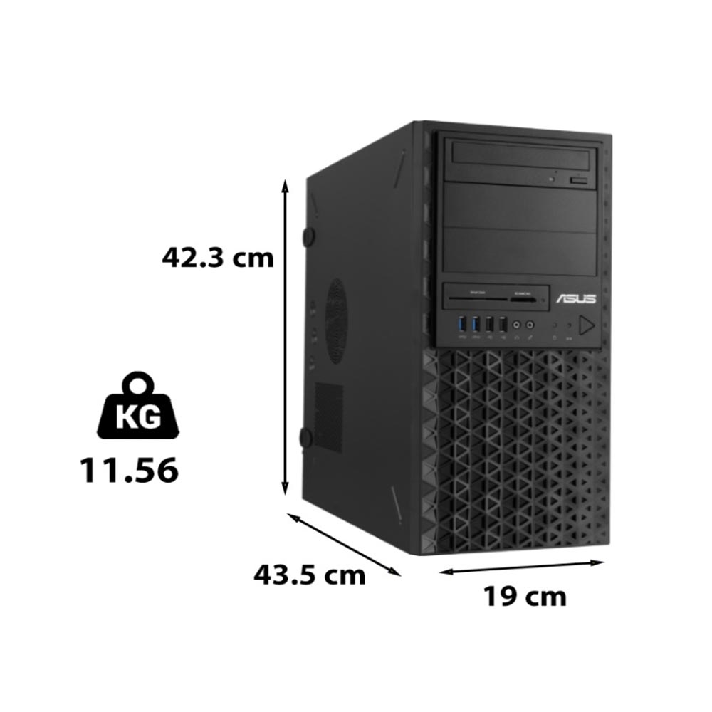 Máy chủ Asus TS100-E11-PI4-2334038Z (Intel Xeon/E-2334/3.40GHz/8Mb/ 16Gb/ 1TB/ 300W/ Tower 4U)