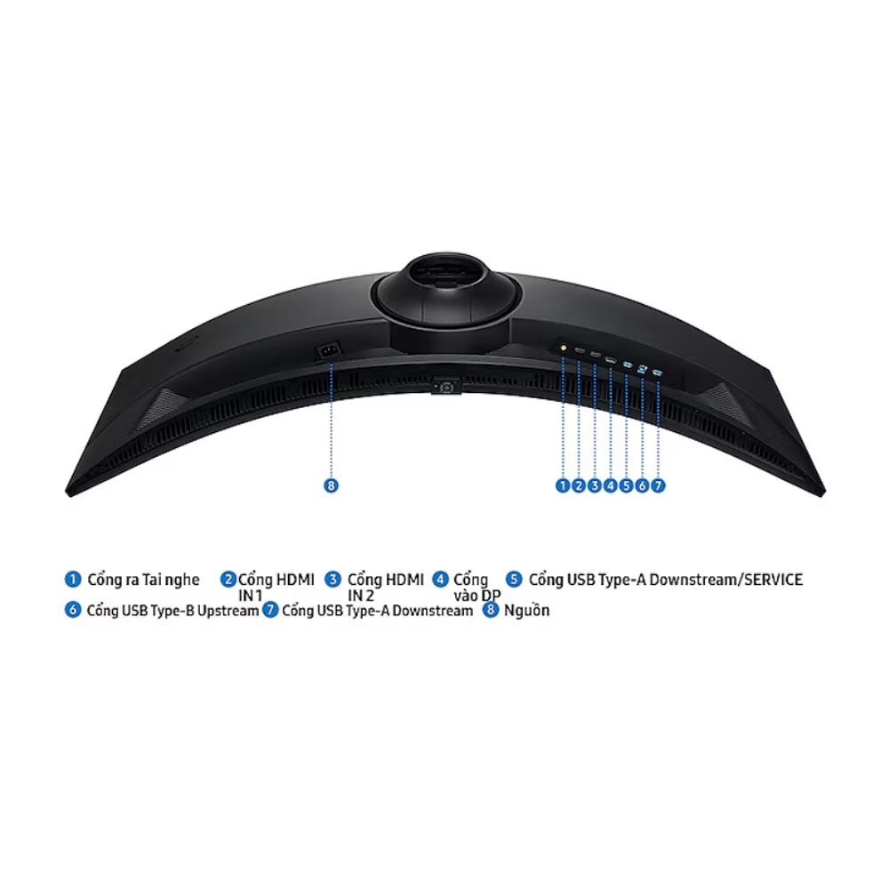 Màn hình gaming Samsung Odyssey G9 LS49FG912EEXXV (49Inch/ DQHD (5120x1440)/ 1ms/ 144Hz/ 350cd/m2/ VA)