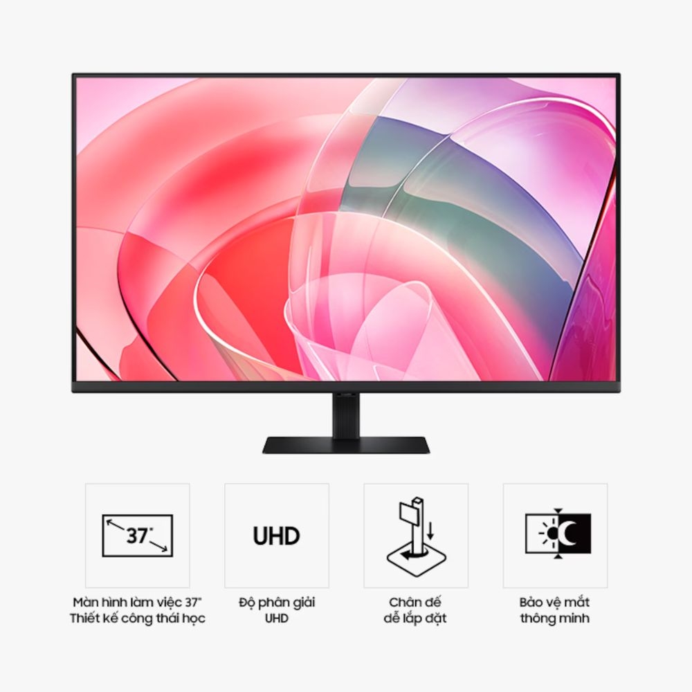 Màn hình đồ họa Samsung ViewFinity S7 LS37D702EAEXXV (37Inch/ 4K (3840 x 2160)/ 5ms/ 60HZ/ 350cd/m2/ VA)