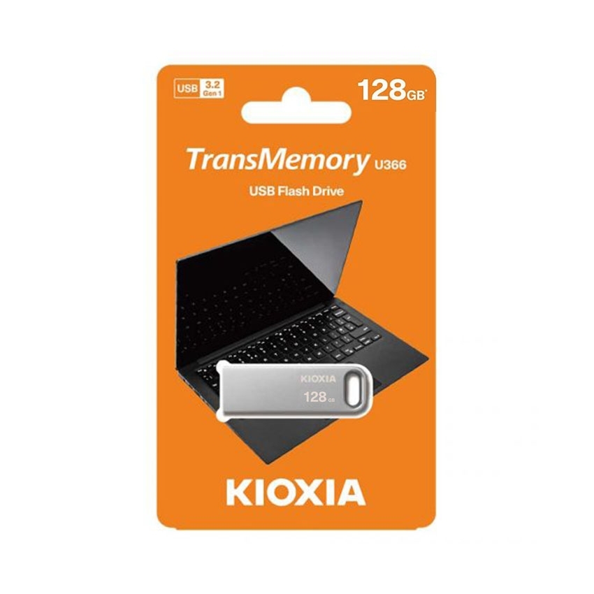 USB Kioxia 128GB U366 USB 3.2 Thép nguyên khối