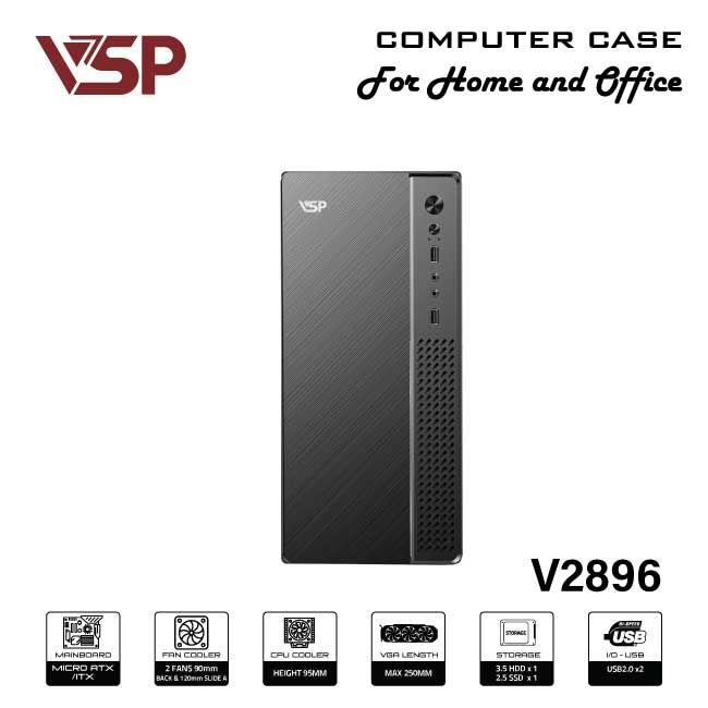Vỏ Case văn phòng VSP M-ATX/I-ATX V2896