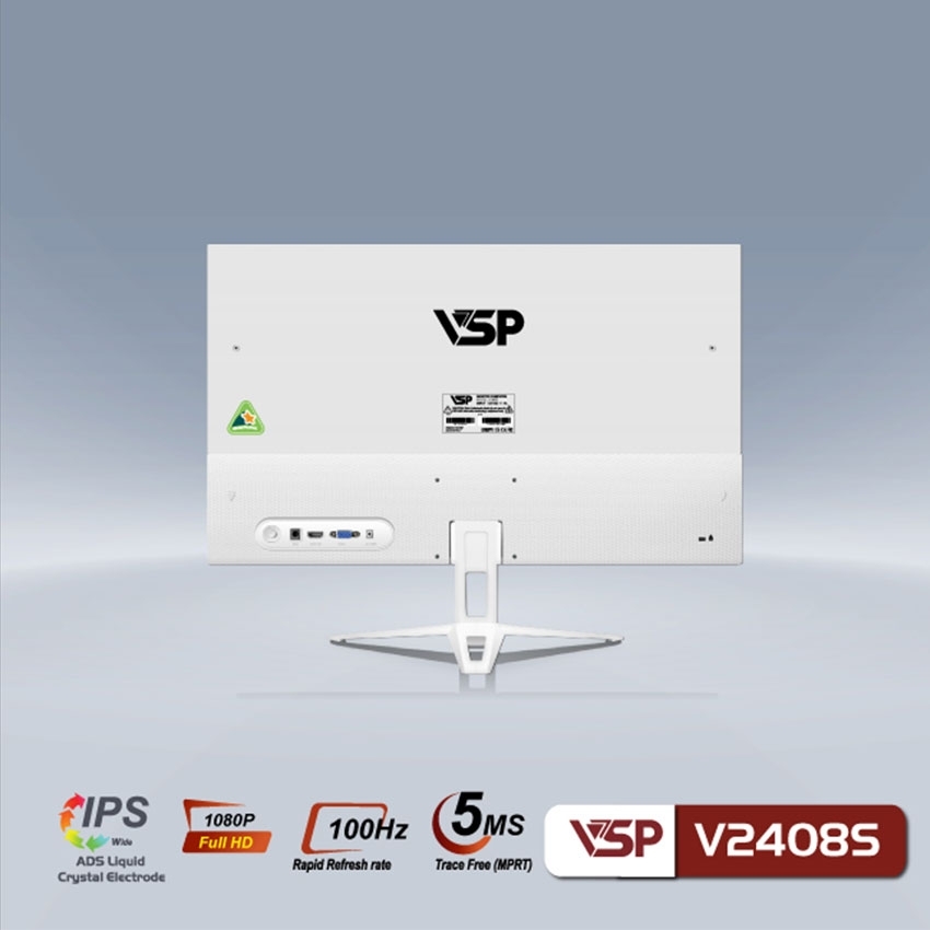 Màn hình LCD 24” VSP V2408S FHD 100Hz trắng