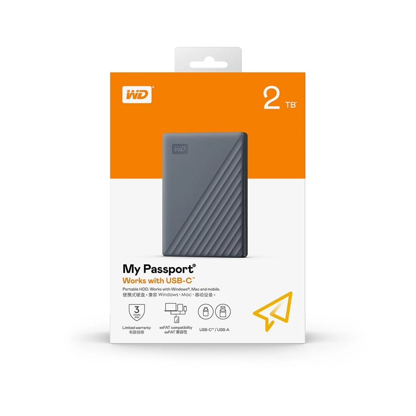 Ổ cứng di động HDD WD My Passport 2TB 2.5
