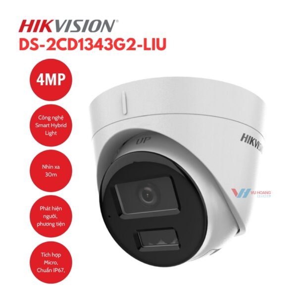 Camera IP 4MP HIKVISION DS-2CD1343G2-LIU