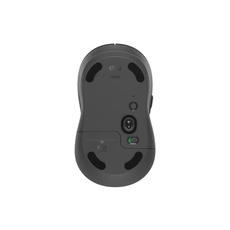 Chuột không dây Logitech M650 Signature Graphite (USB/Bluetooth/Pin AA/Đen xám)