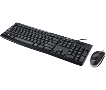 Bộ Bàn Phím Và Chuột Có Dây Logitech MK200