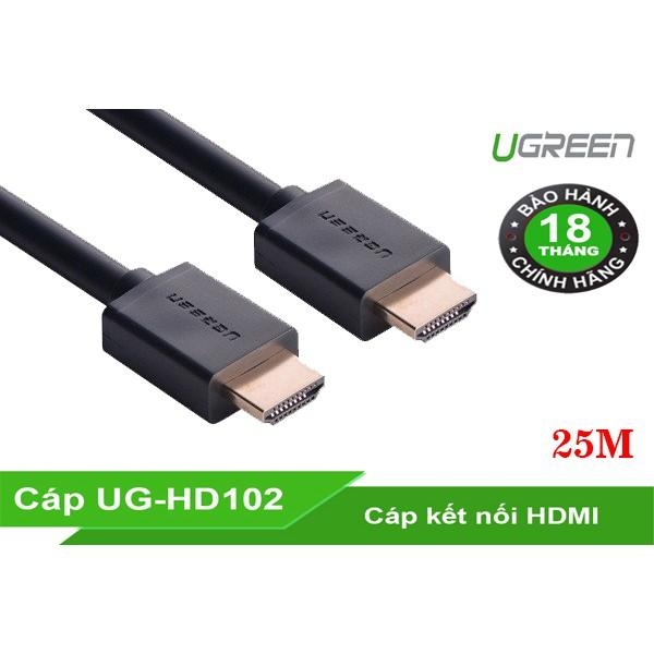 Cáp HDMI dài 25M cao cấp hỗ trợ Ethernet + 4k 2k HDMI chính hãng Ugreen 10113