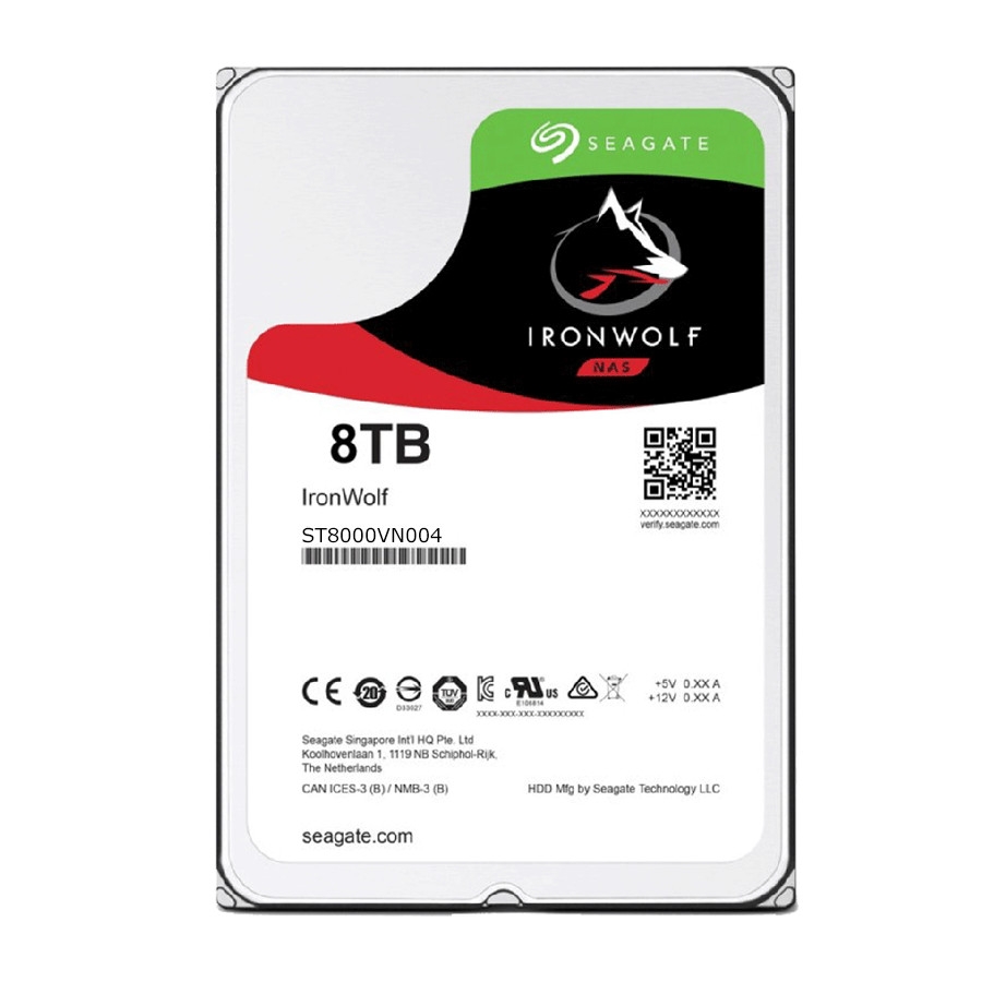 SEAGATE IronWolf ST8000VN004 Dung lượng 8000GB (8TB) 3.5