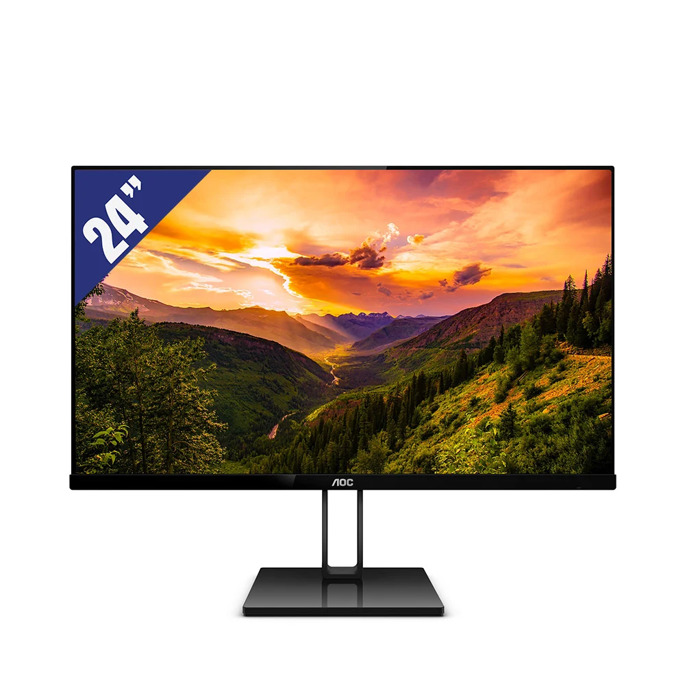 Màn hình máy tính AOC 24V2Q - 24 inch Full Viền, Gaming, Thiết kế đẹp mắt bảo hành chính hãng 36 tháng