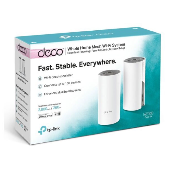 Hệ thống Wi-Fi Mesh Cho Gia Đình AC1200 Deco E4 (2-pack)