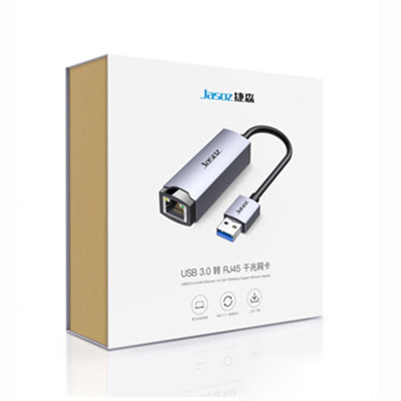 Cáp USB 3.0 sang RJ45 1000Mbps dài 20cm vỏ nhôm cao cấp JASOZ T-F112