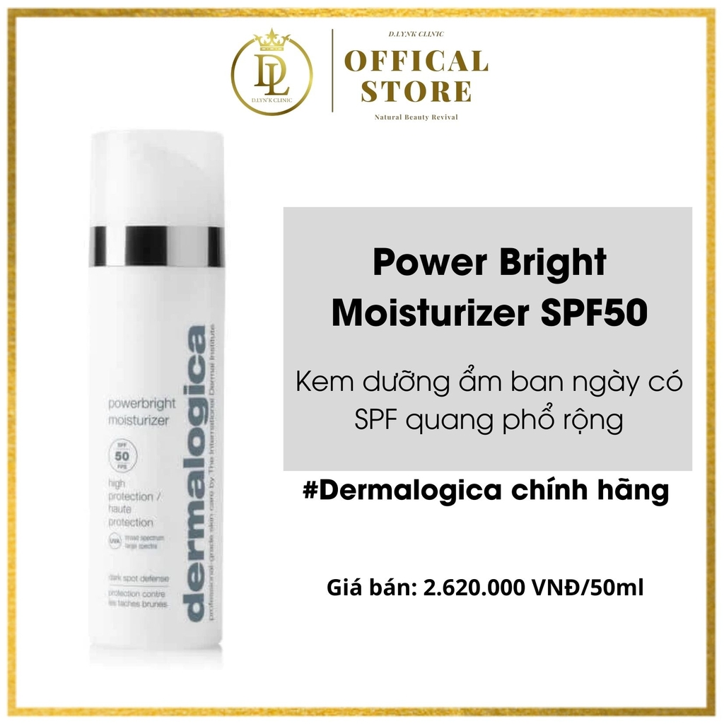 Dermalogica Powerbright Moisturizer SPF50 50ml Kem Dưỡng Ẩm Ban