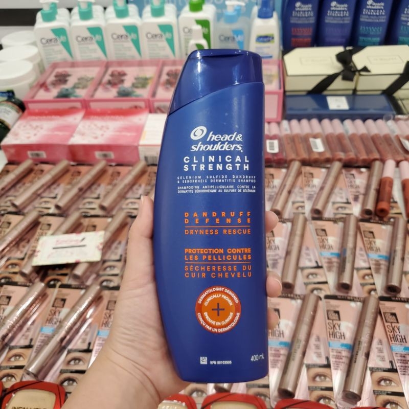 Dầu gội đầu đánh bay gàu nấm da dầu Head and Shoulders Clinical Strength Mỹ -Canada 400ml