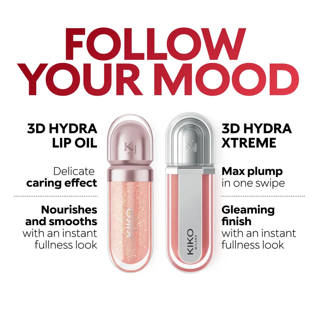 Son Bóng Kiko Milano 3D Hydra Xtreme Lip Gloss 6ml