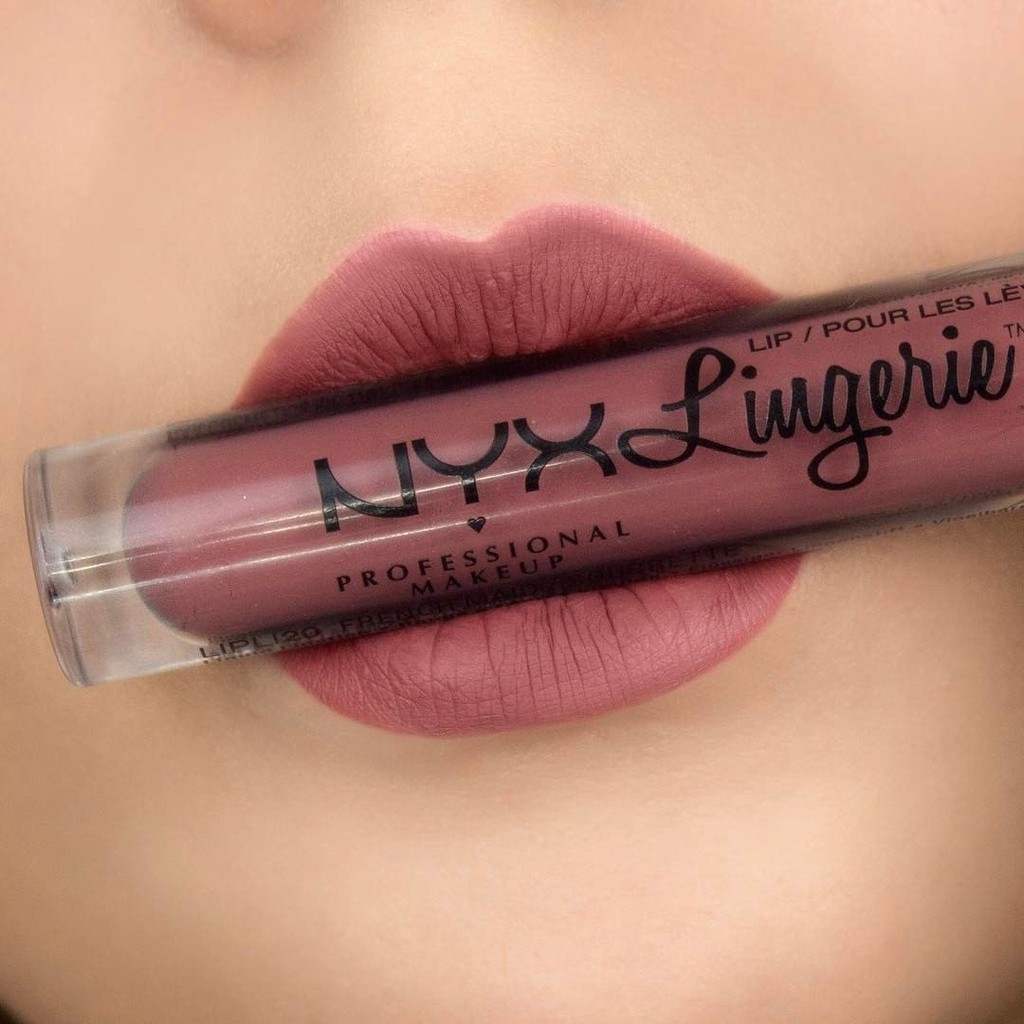Son kem lì matte NYX Lingerie liquid lipstick màu Exotic & Seduction