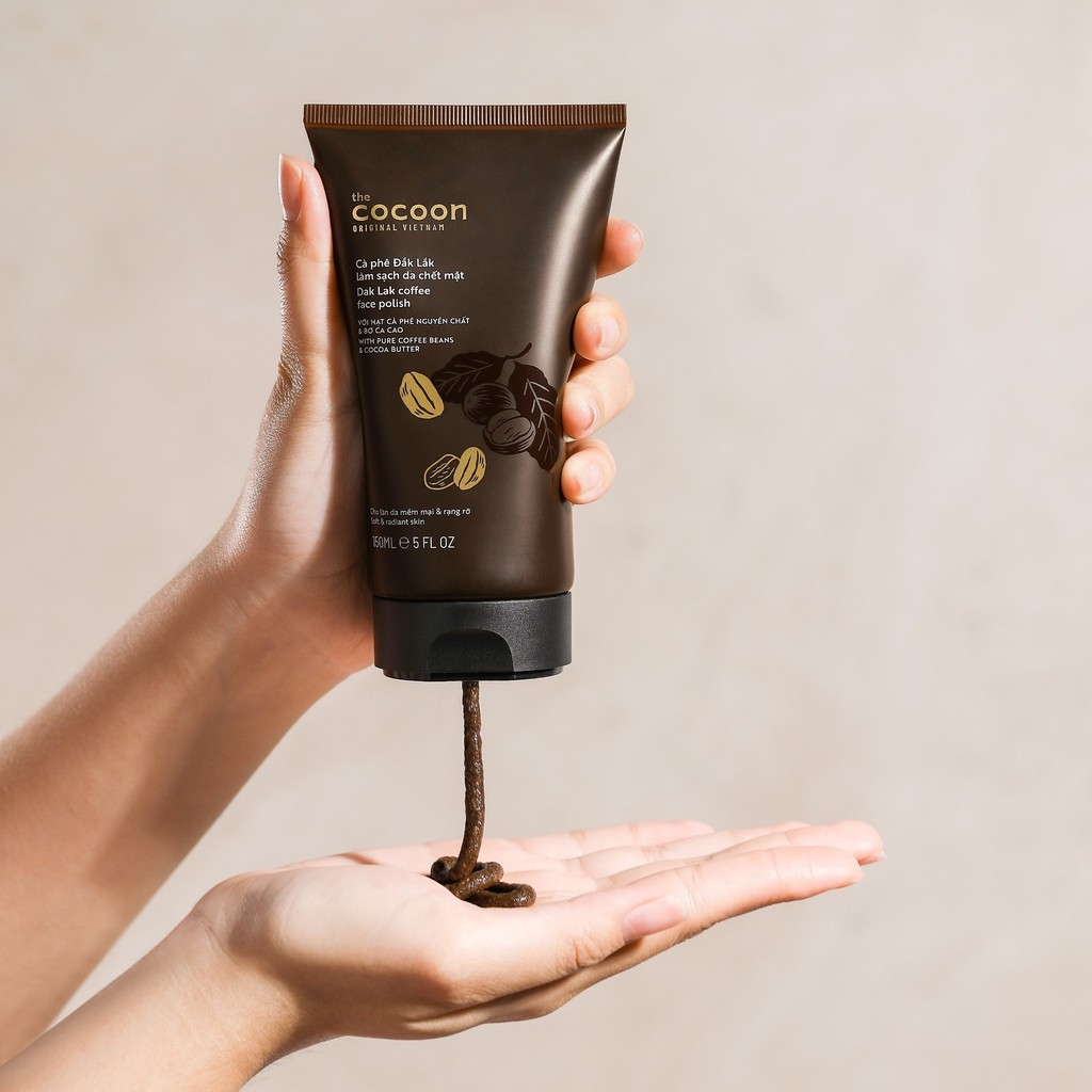 Tẩy Tế Bào Chết Cho Mặt Cà Phê Đắk Lắk Cocoon cho làn da mềm mại & rạng rỡ 150ml