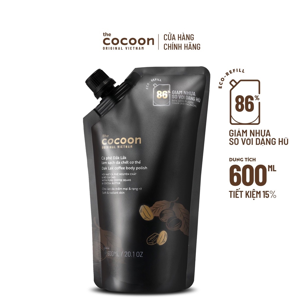 Tẩy Da Chết Body Cà Phê Đắk Lắk Cocoon Coffee Body Polish Làm Sạch Da