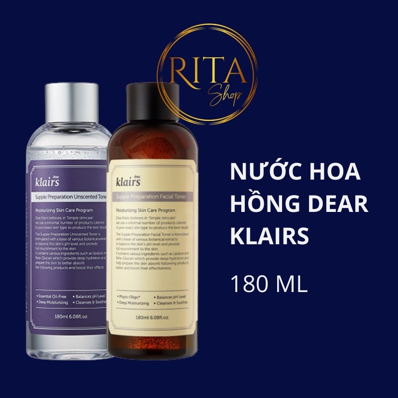 Nước hoa hồng Dear Klairs dưỡng ẩm và làm mềm da Supple Preparation Facial Toner
