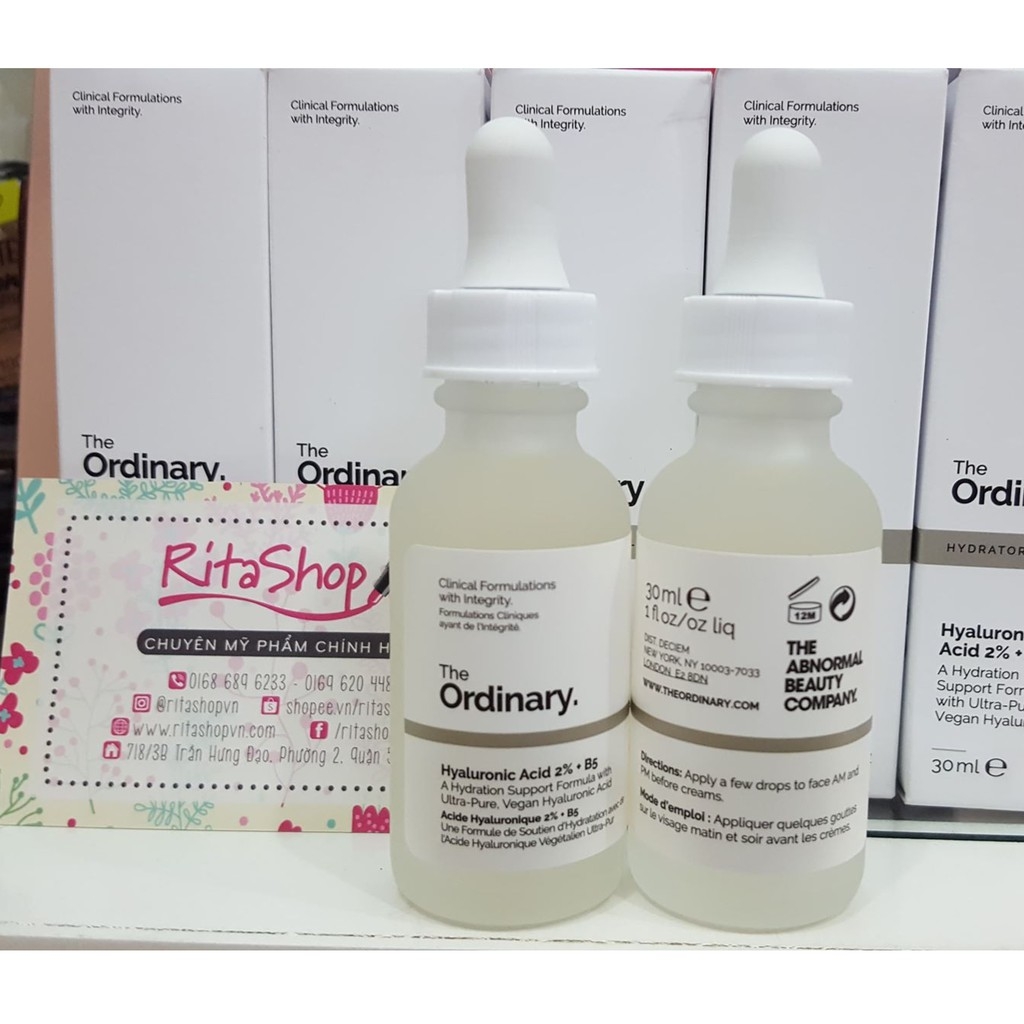 Serum dưỡng da cấp nước The Ordinary Hyaluronic Acid 2% + B5