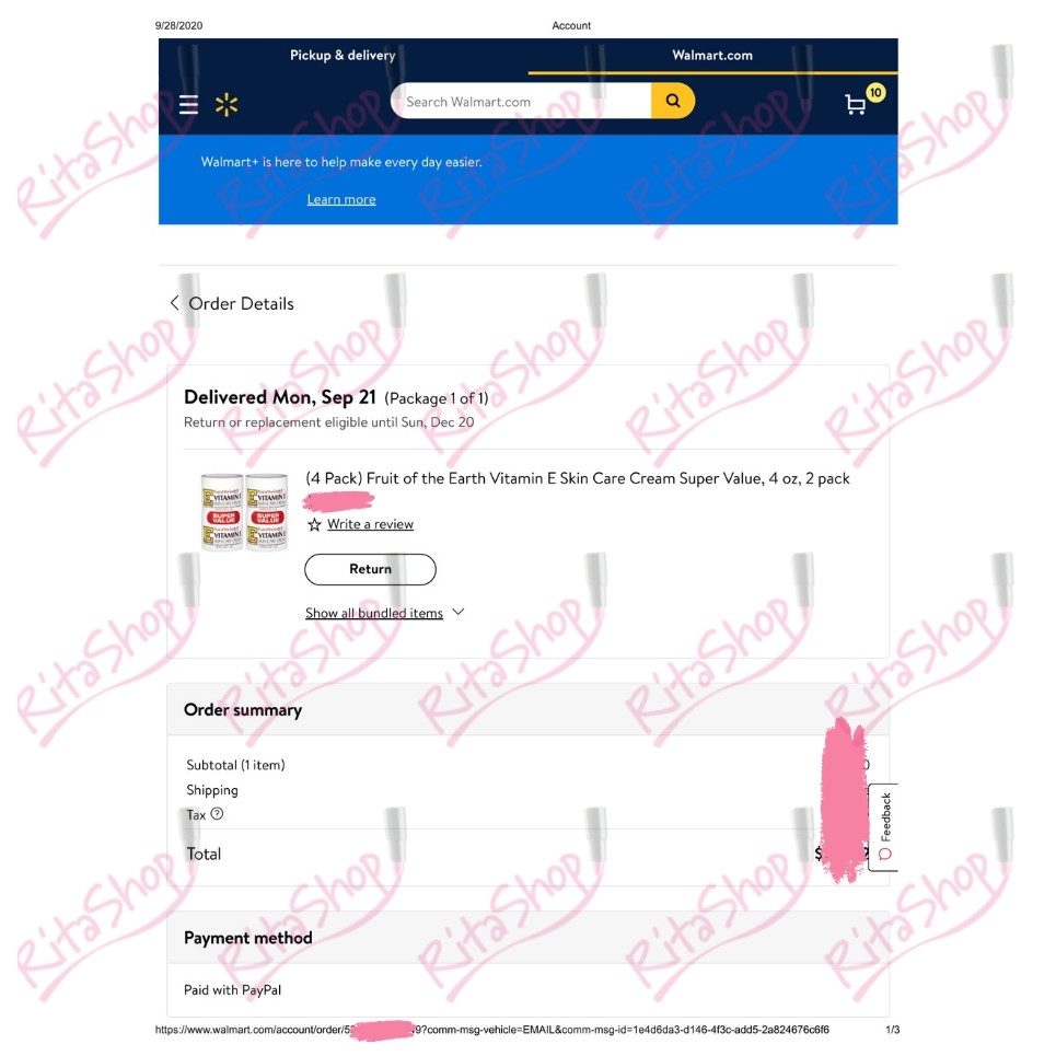 Kem dưỡng da dưỡng ẩm Vitamin E Fruit of the Earth skin care cream cho mặt tay và body chống lão hóa 113g