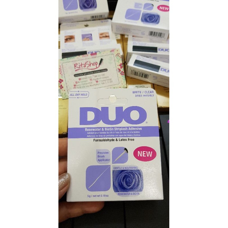 Keo dán mi giả Duo không màu nhiều loại - Brush On Striplash Adhesive 5g