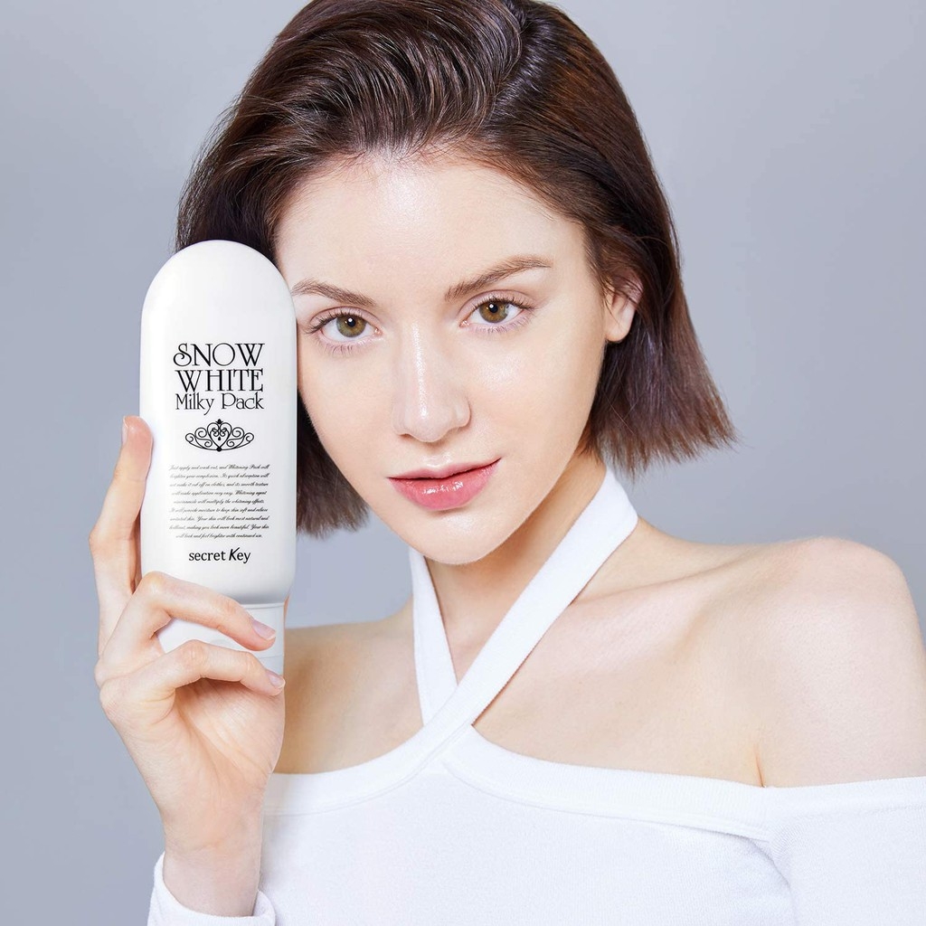 Kem dưỡng trắng da Snow White Milky Pack Secret Key 200ml