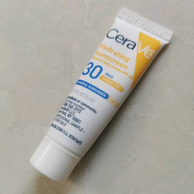 KCN vật lý có màu Cerave Hydrating Mineral Face Sunscreen Spf 30 Sheer Tint 50ml date 2023